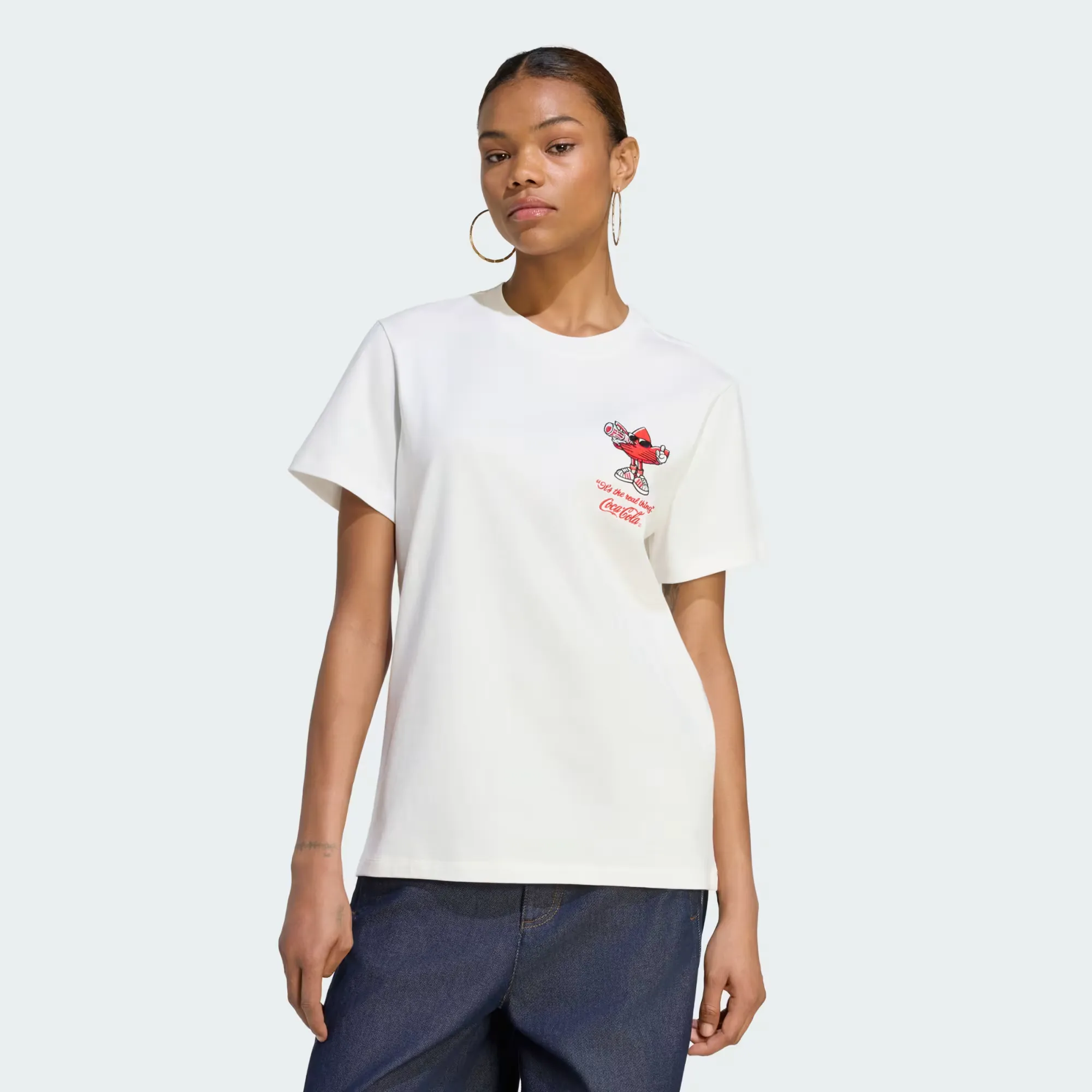 Image gallery #0 adidas x Coca-Cola Trefi T-shirt WMNS Core White KY7572 Bild