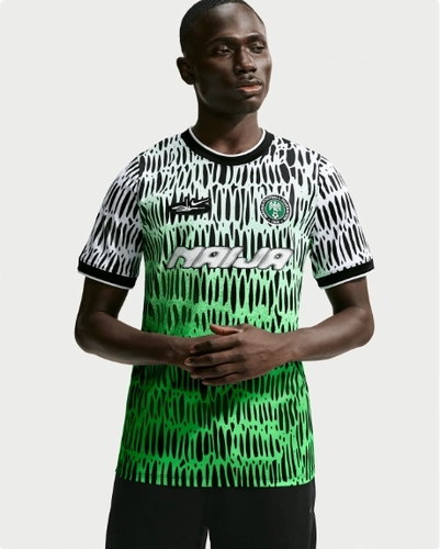 Slawn Nigeria Nike Football Shirt White Green Ib5641 010 Bild