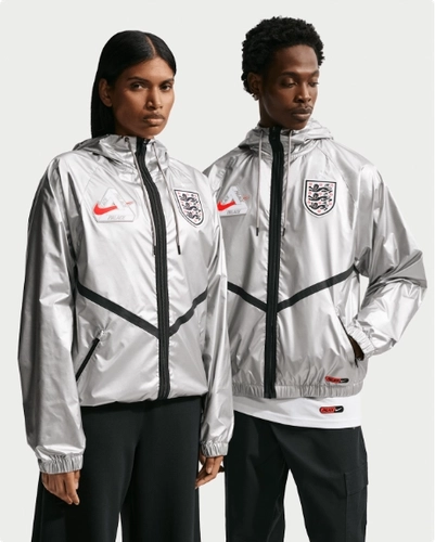 Palace England Nike Tracksuit Jacket Metallic Grey Ih1610 052 Bild