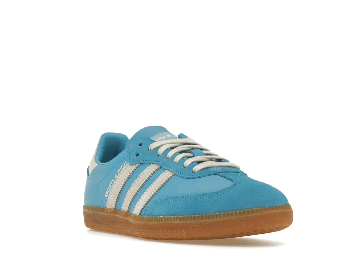 adidas gazelle silver green womens Adidas Samba x Sporty & Rich Blue Rush main image 1