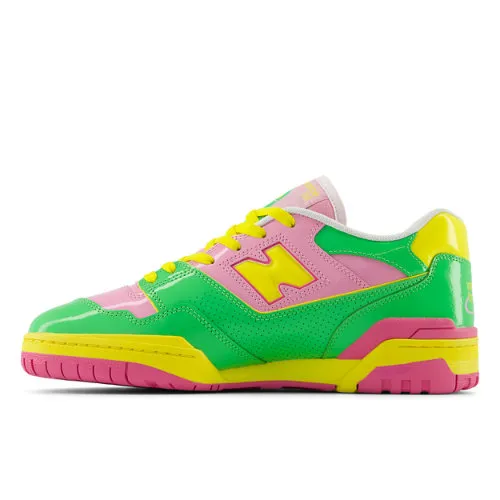 EEA5CB_New-Balance-550-Patent-Leather_GREEN-PINK-YELLOW_BB550YKA_img1