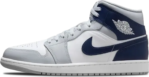 Air Jordan 1 Mid Wolf Grey Midnight Navy