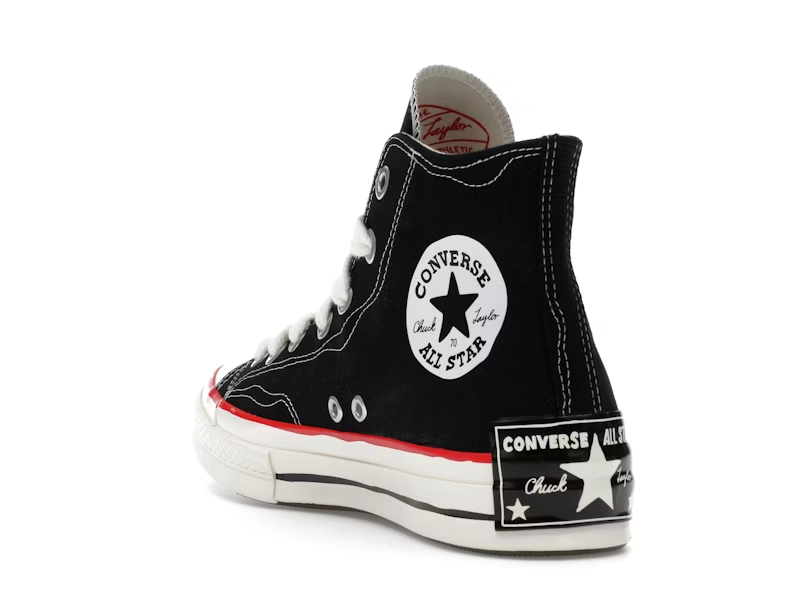 CONVERSE チャックテイラー CT70 SKETCH US9.5 Converse Chuck 70 Sketch Black & Red High Top Shoes | Zumiez