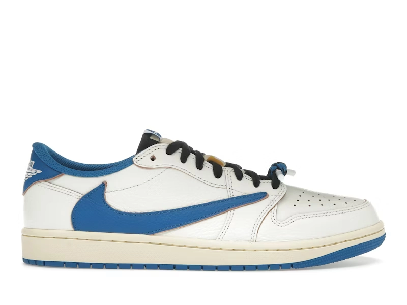 Fragment x Travis Scott x Air Jordan 1 Low OG WHITE BLUE - view 0