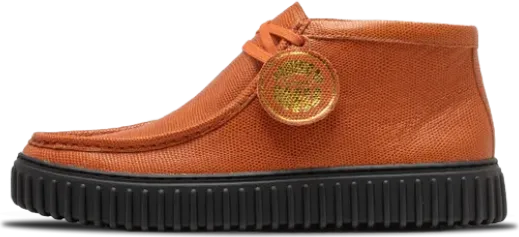 Martin Rose x Pleasures x Clarks CUR Torhill Hi ORANGE INT LEA