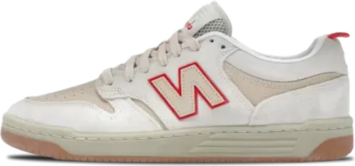 image de Chocolate Skateboards New Balance Numeric 480 Sea Salt Red Nm480swt