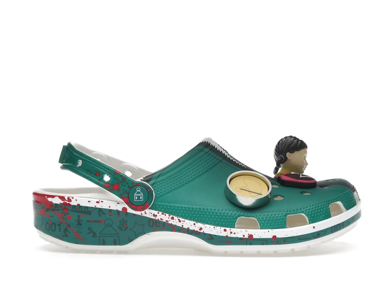 Squid Game x Crocs Classic Clog GREEN JUMPSUIT - view 0