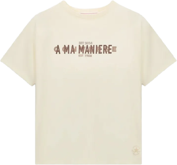 A Ma Manière x Converse T-Shirt CONVERSE EGRET