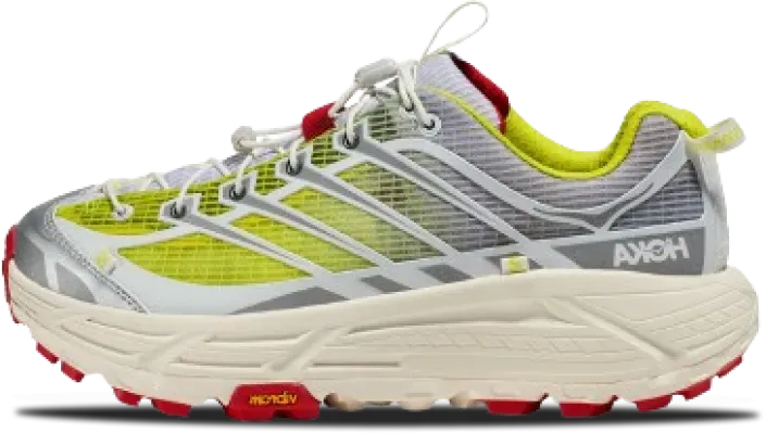 Nicole McLaughlin x HOKA Mafate Speed Three 2 WHITE NEON YELLOW