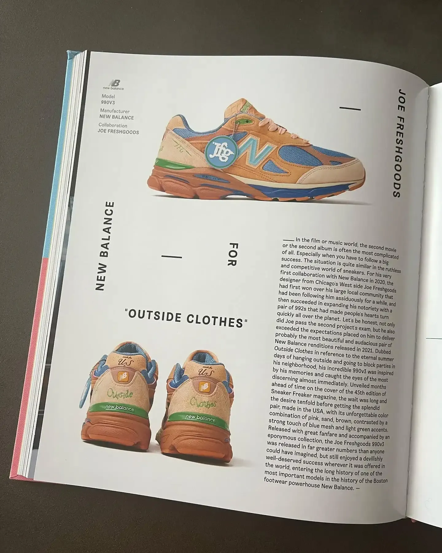 joe freshgoods new balance 990V3 outside clothes