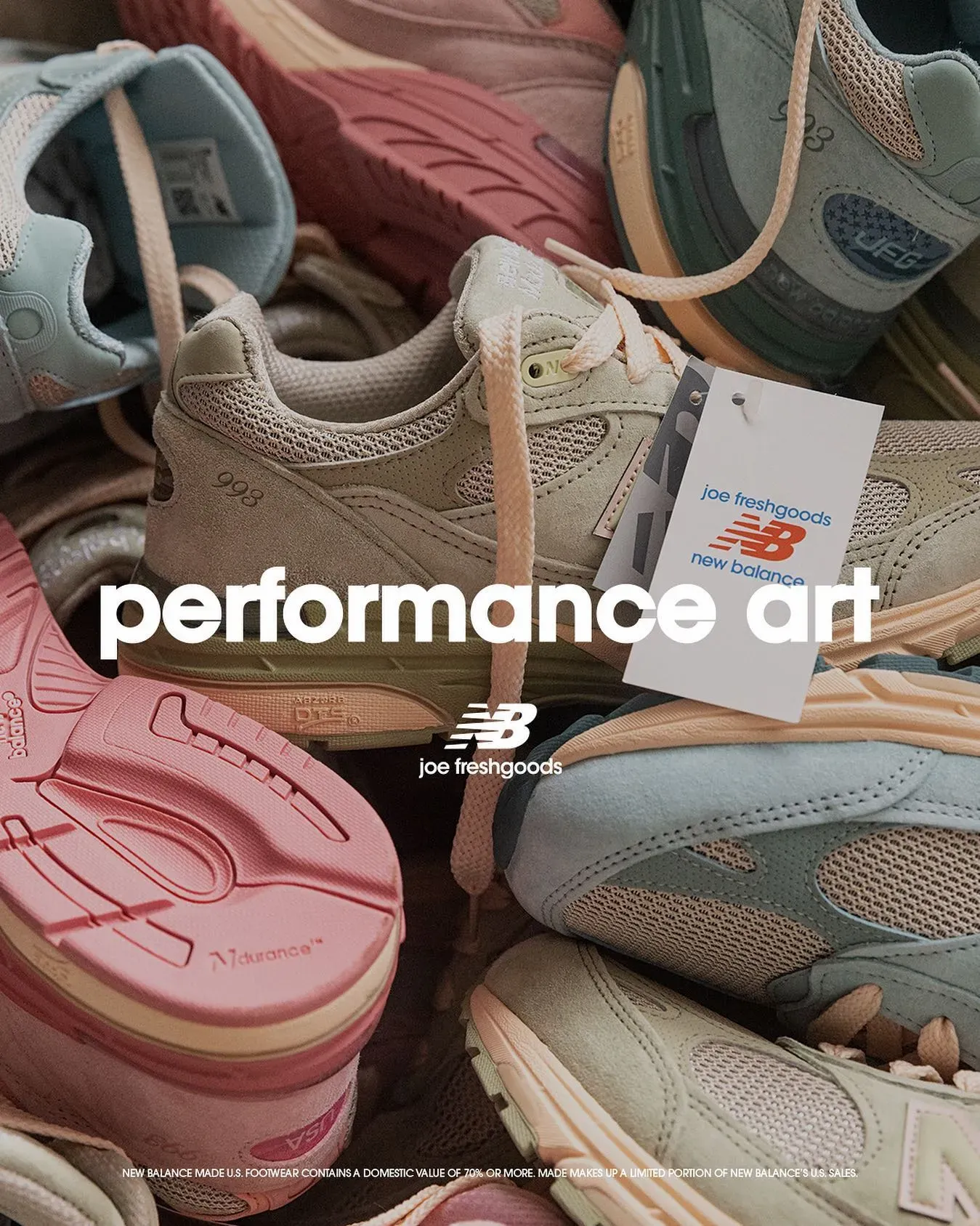 joe freshgoods new balance 993 performance art made to wear well