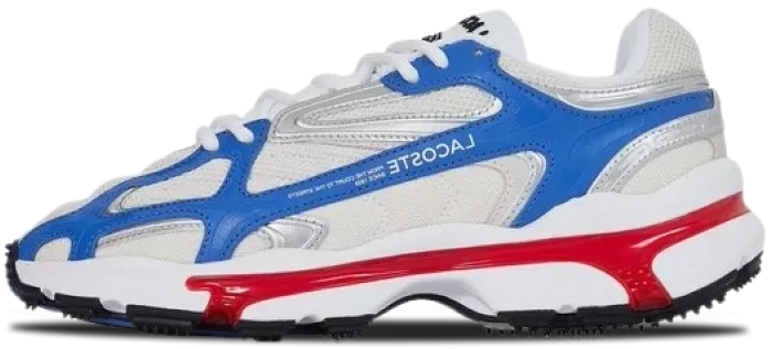lacoste l003 2k24 white red blue 47SMA0013-5T9