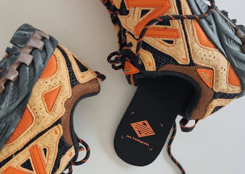 large visual joe freshgoods new balance 610 orange tan (1)