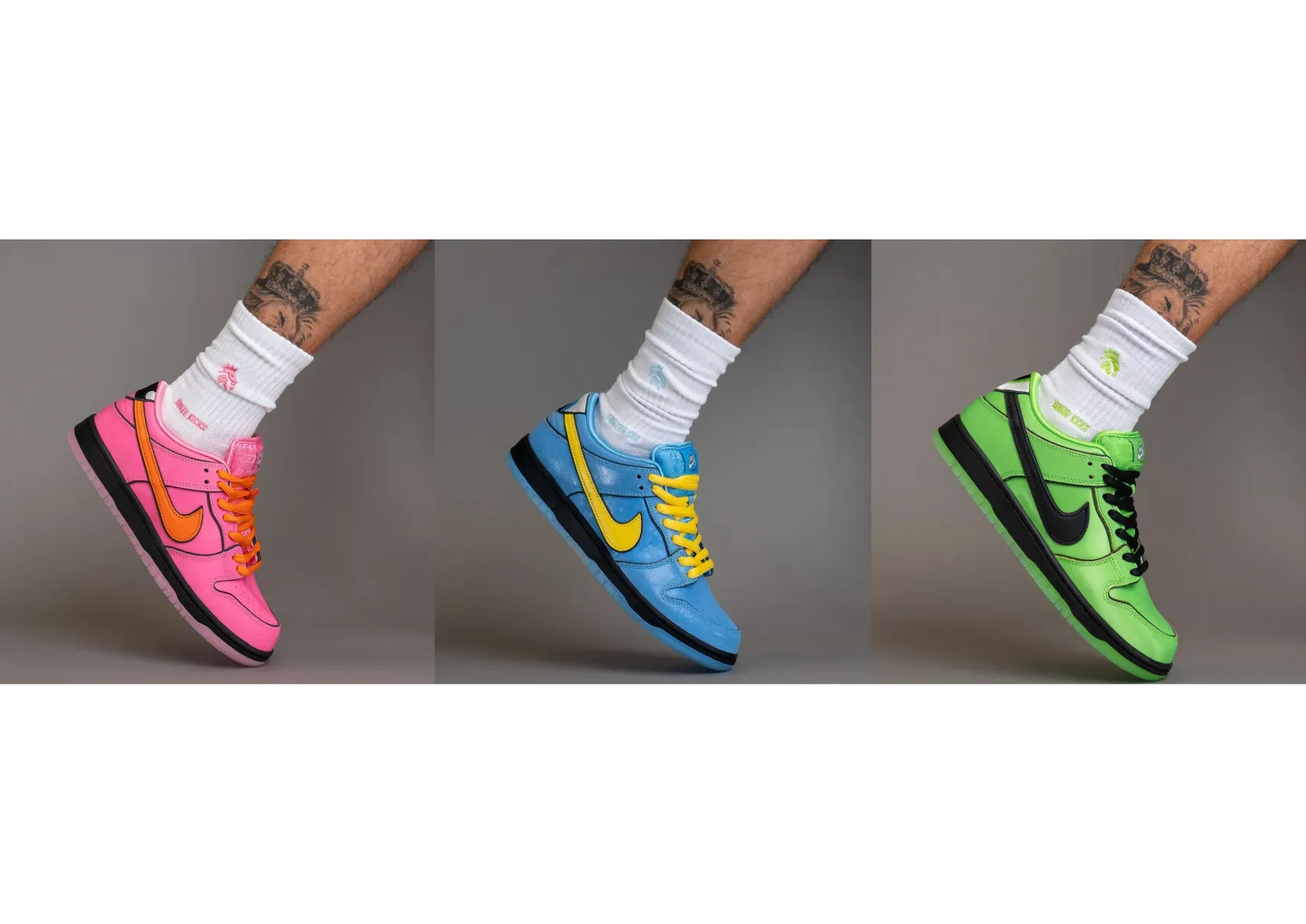 large visual powerpuffs nike sb dunk low