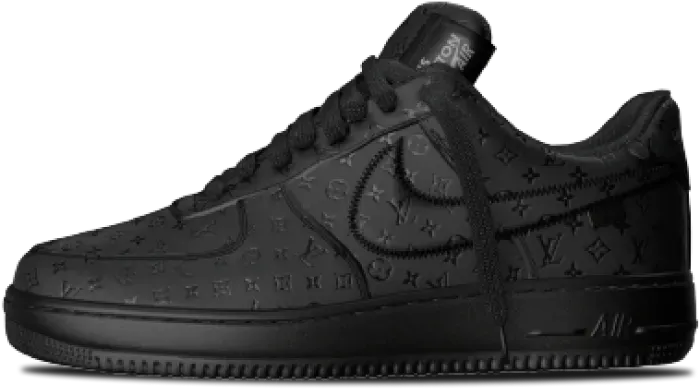 Louis Vuitton x Nike Air Force 1 Low BLACK ANTHRACITE