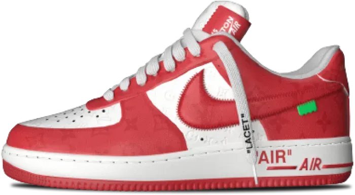 Louis Vuitton x Nike Air Force 1 Low COMET RED