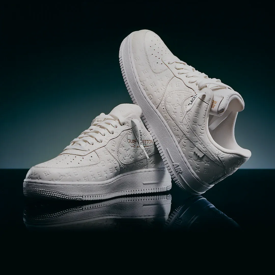 louis vuitton nike air force 1 triple white 1A9V86