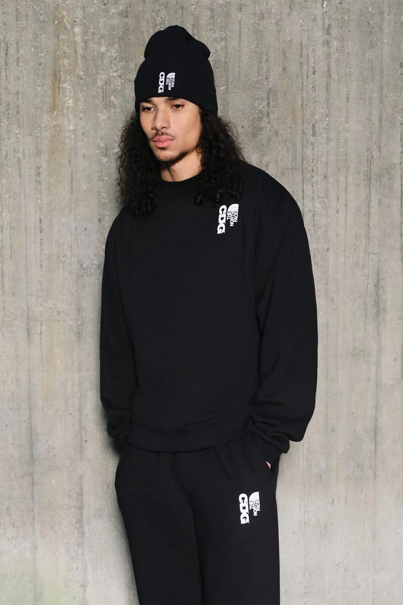 CDG x The North Face Collection - Co-branded black hoodie