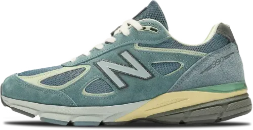 image de Auralee x New Balance 990v4 Made in USA Blue U990AL4
