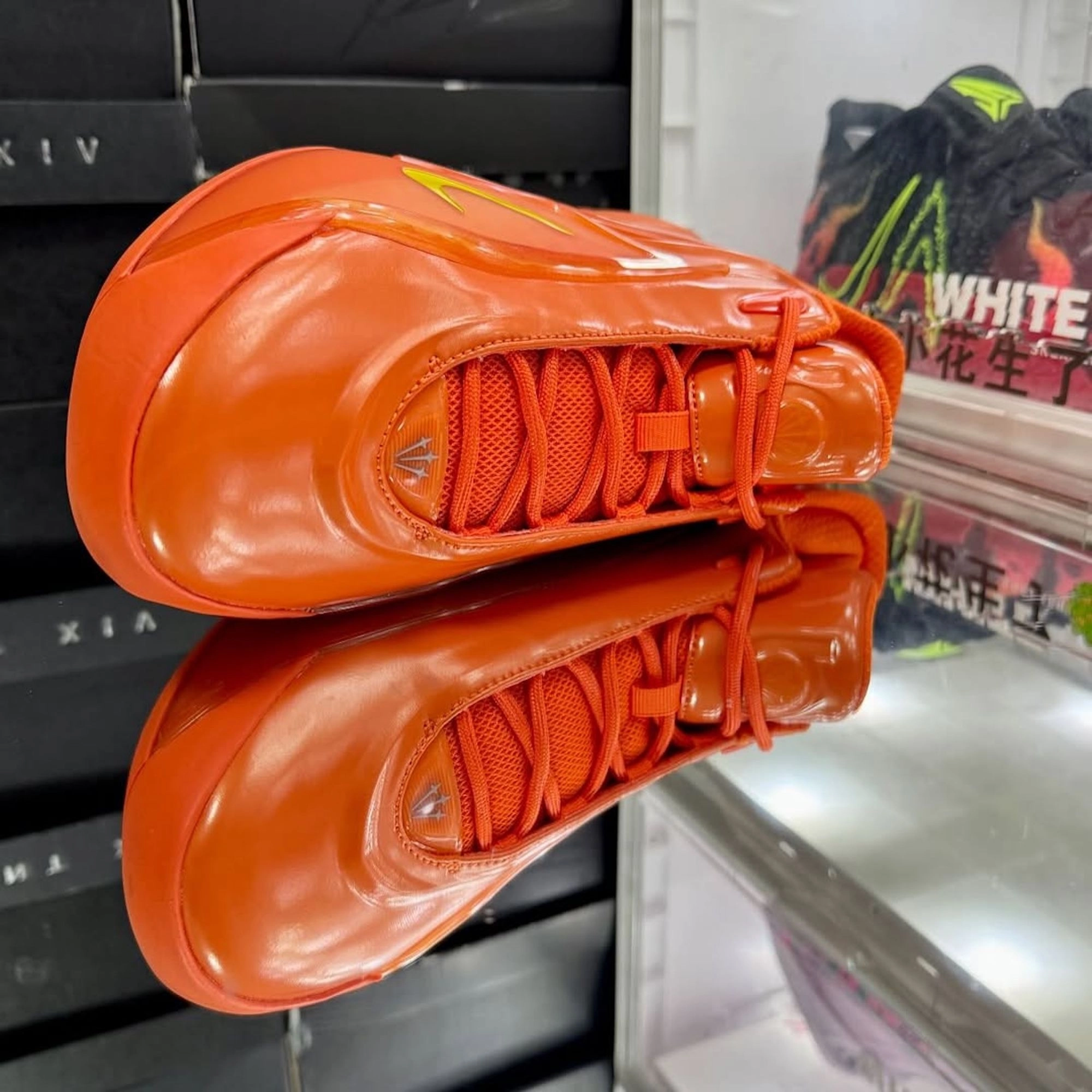 NOCTA Nike KD 19 orange vue du dessus