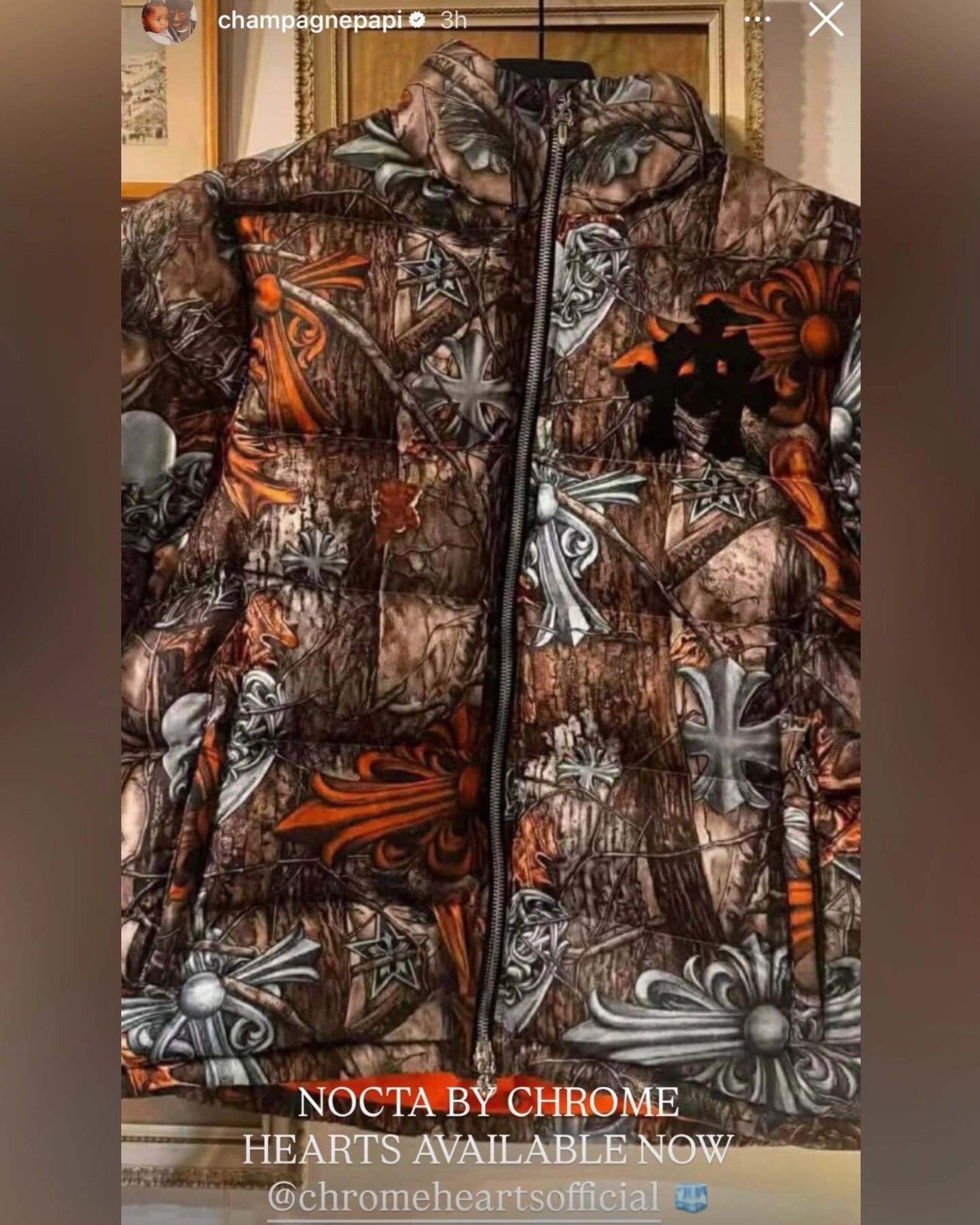 Nike Nocta Chrome heart preview down jacket 2