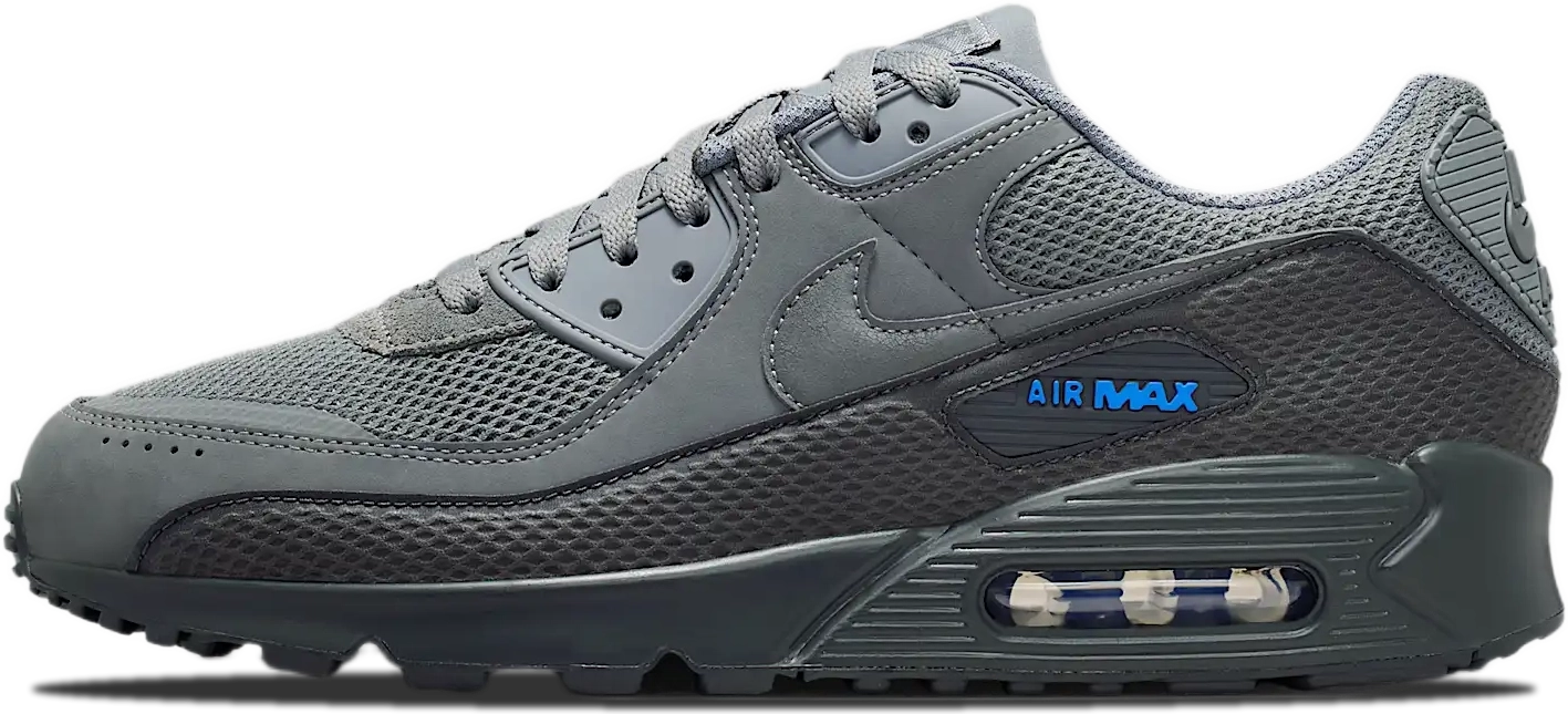 Nike Air Max 90 Premium Smoke Grey Blue Crystal