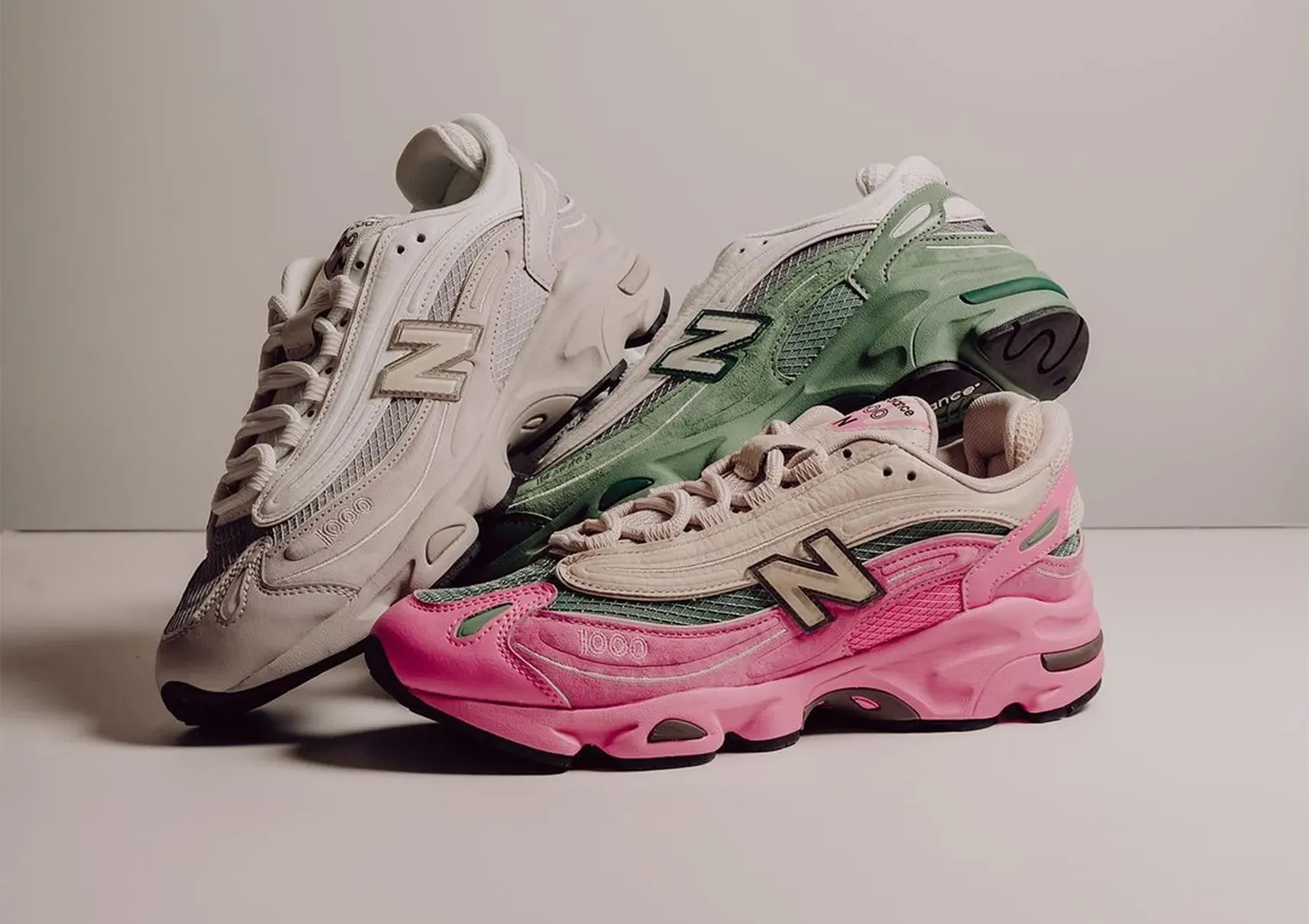 new balance 1000 real pink m1000MC mallard greeb m1000MA white grey cream m1000MB