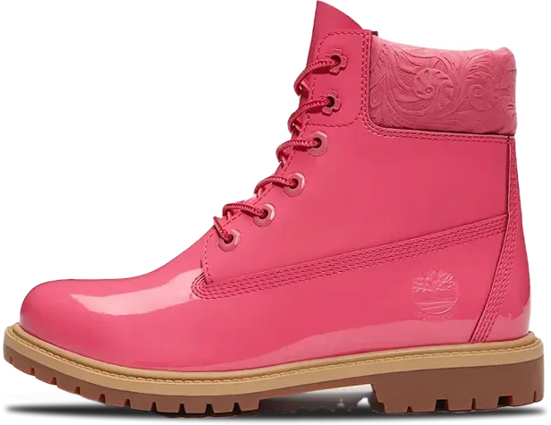 Timberland 6 Inch Premium Waterproof Boot PINK PATENT LEATHER