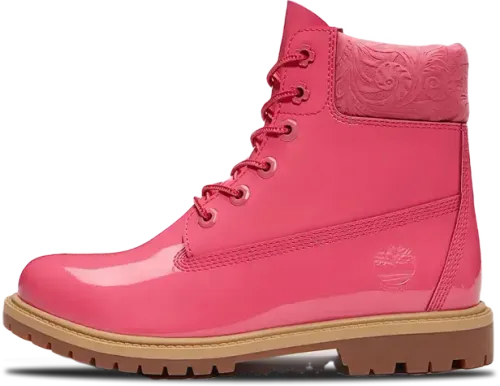 image de Timberland 6 Inch Premium Waterproof Boot Pink Patent Leather Tb0a43f8etm1