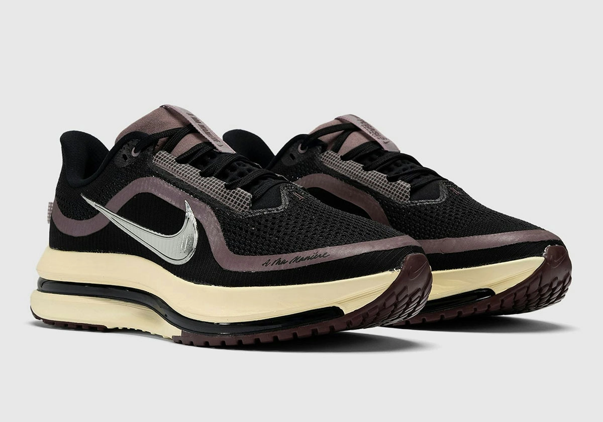 A Ma Maniére x Nike Pegasus Premium Black Burgundy Crush vue 3/4