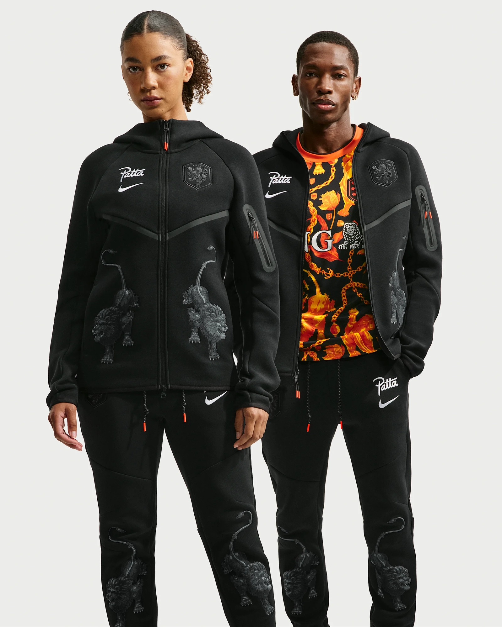 Patta x Netherlands x Nike Tech Fleece Full-Zip Windrunner Hoodie