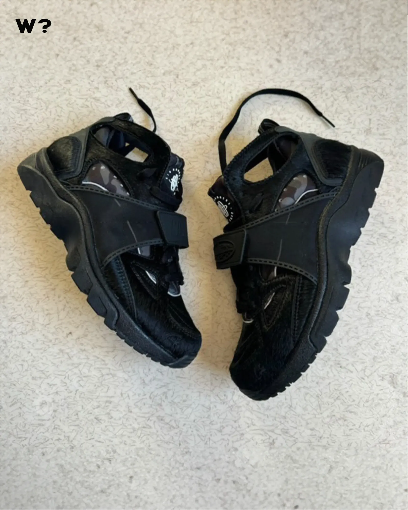 Corteiz x Nike Air Trainer Huarache Black FQ8793-003