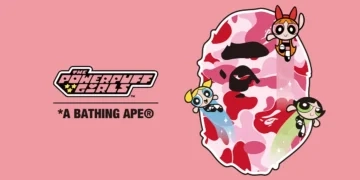 BAPE x Powerpuff Girls visuel sur fond rose