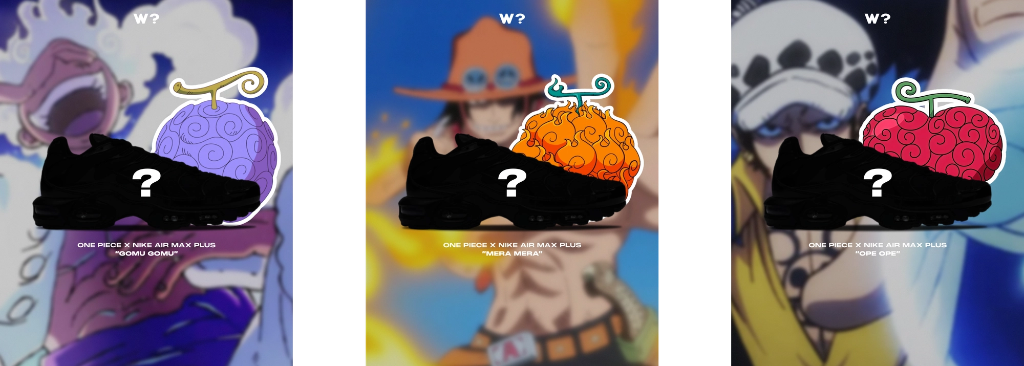 one piece nike sneaker previews