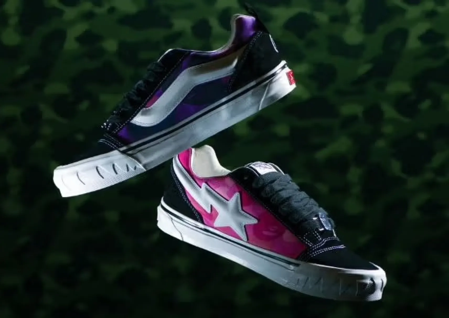 Bape poursuit sa collaboration avec Vans autour de la Knu Skool