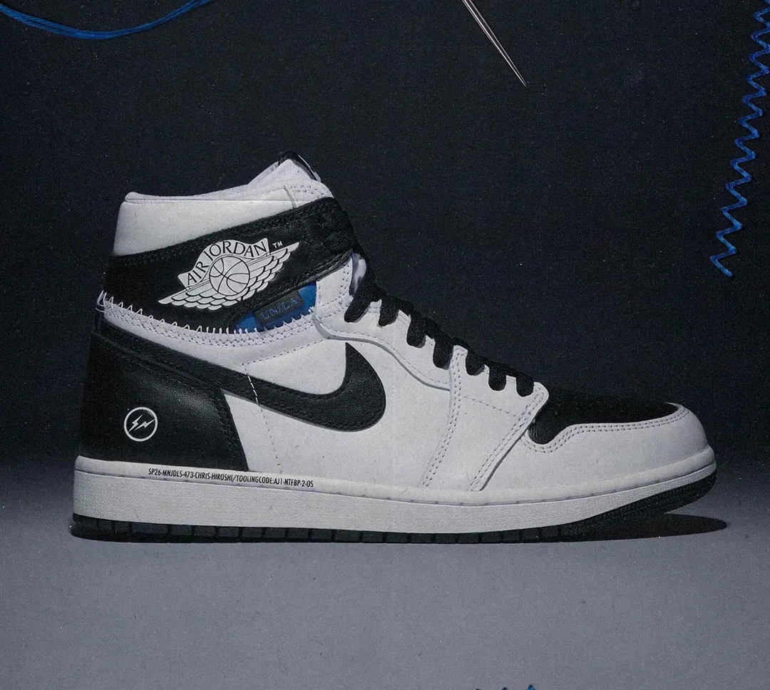 Fragment Union Air Jordan 1 High White Black II7282-100