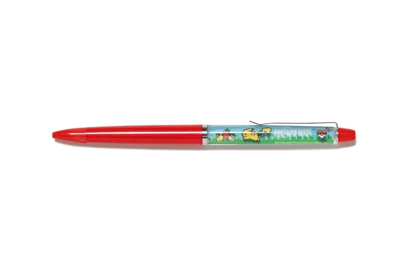 Floating red Pokémon Made pen with Pikachu and Farfetch'd