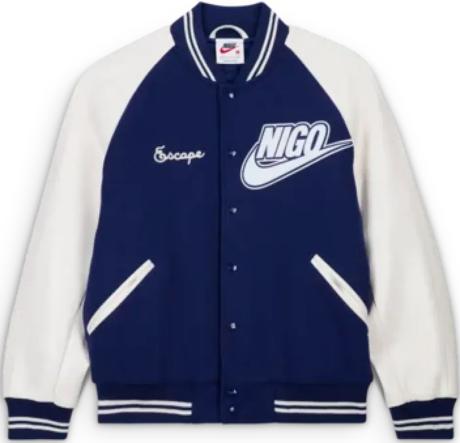 Nigo x Nike NRG Varsity Jacket NAVY