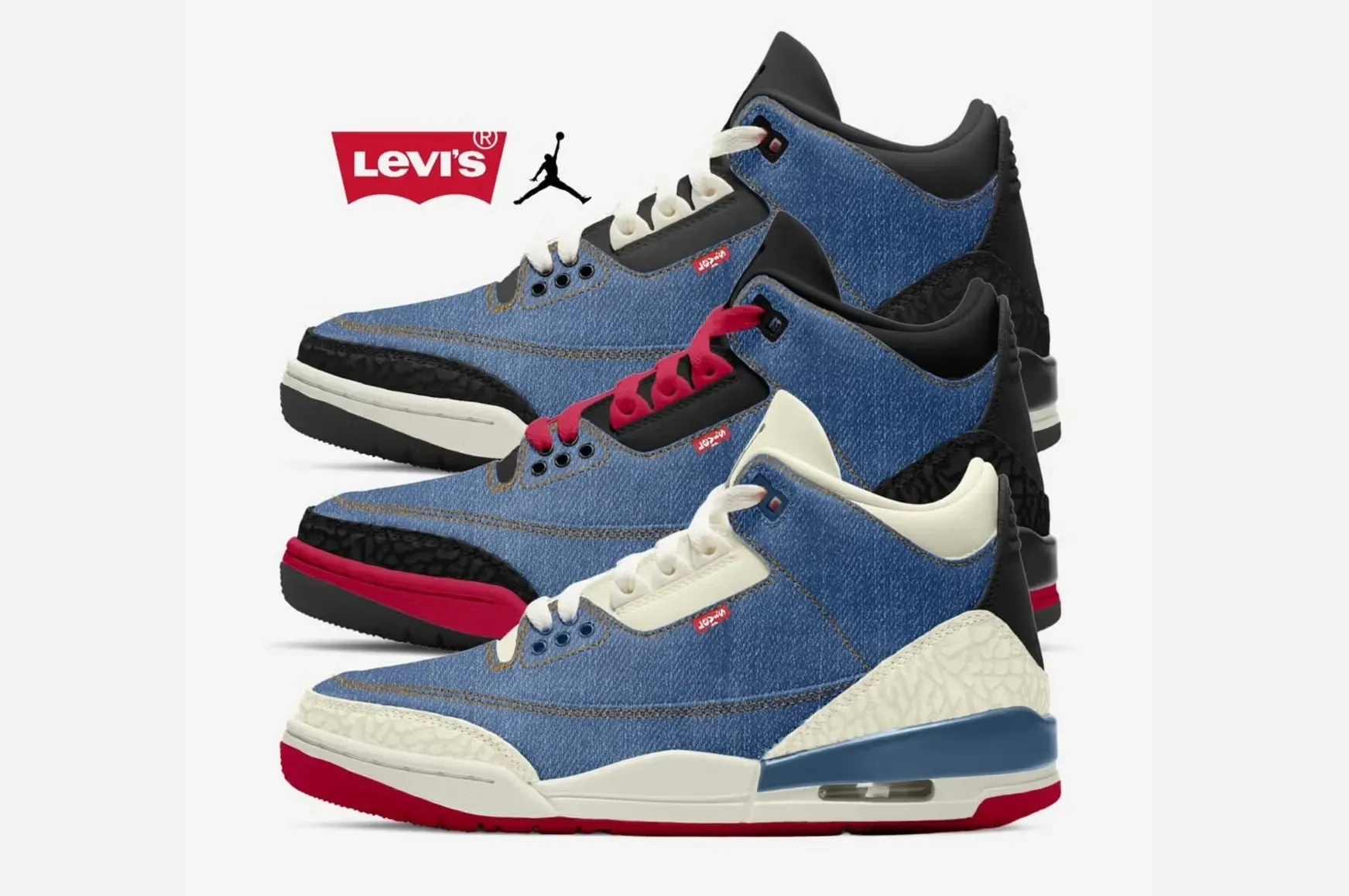 Levi's x Air Jordan 3 printemps 2026