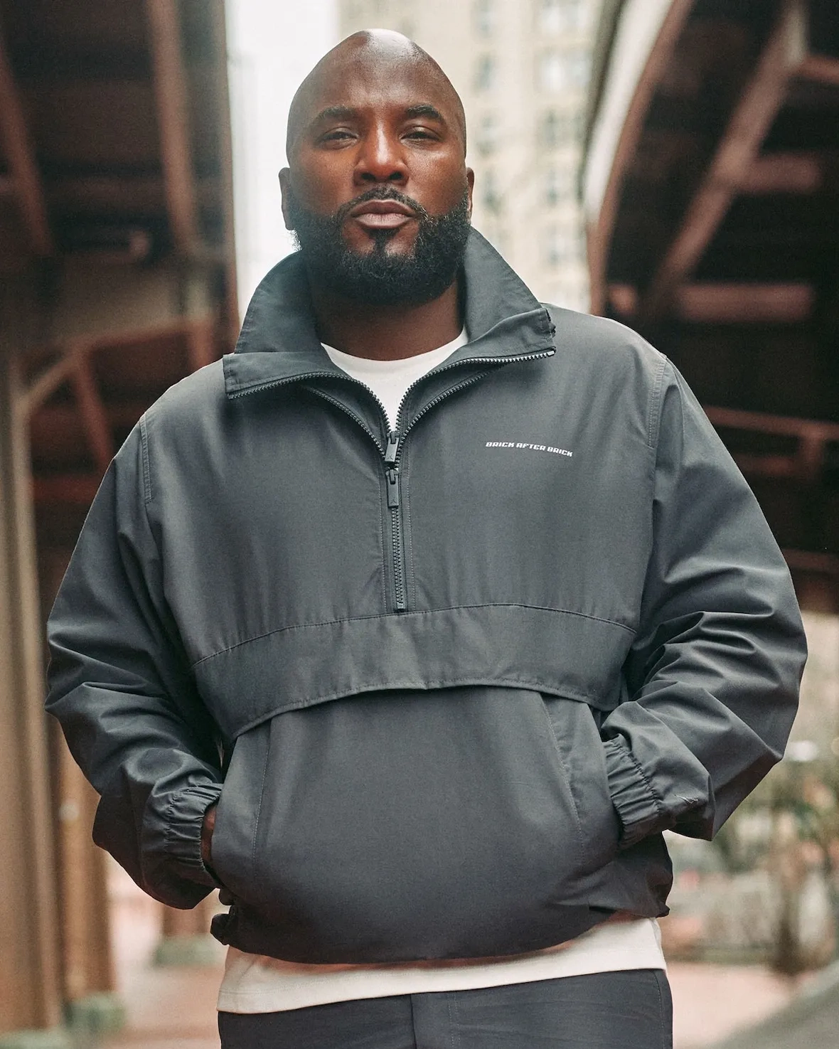 Portrait of Jeezy in a Brick After Brick anorak