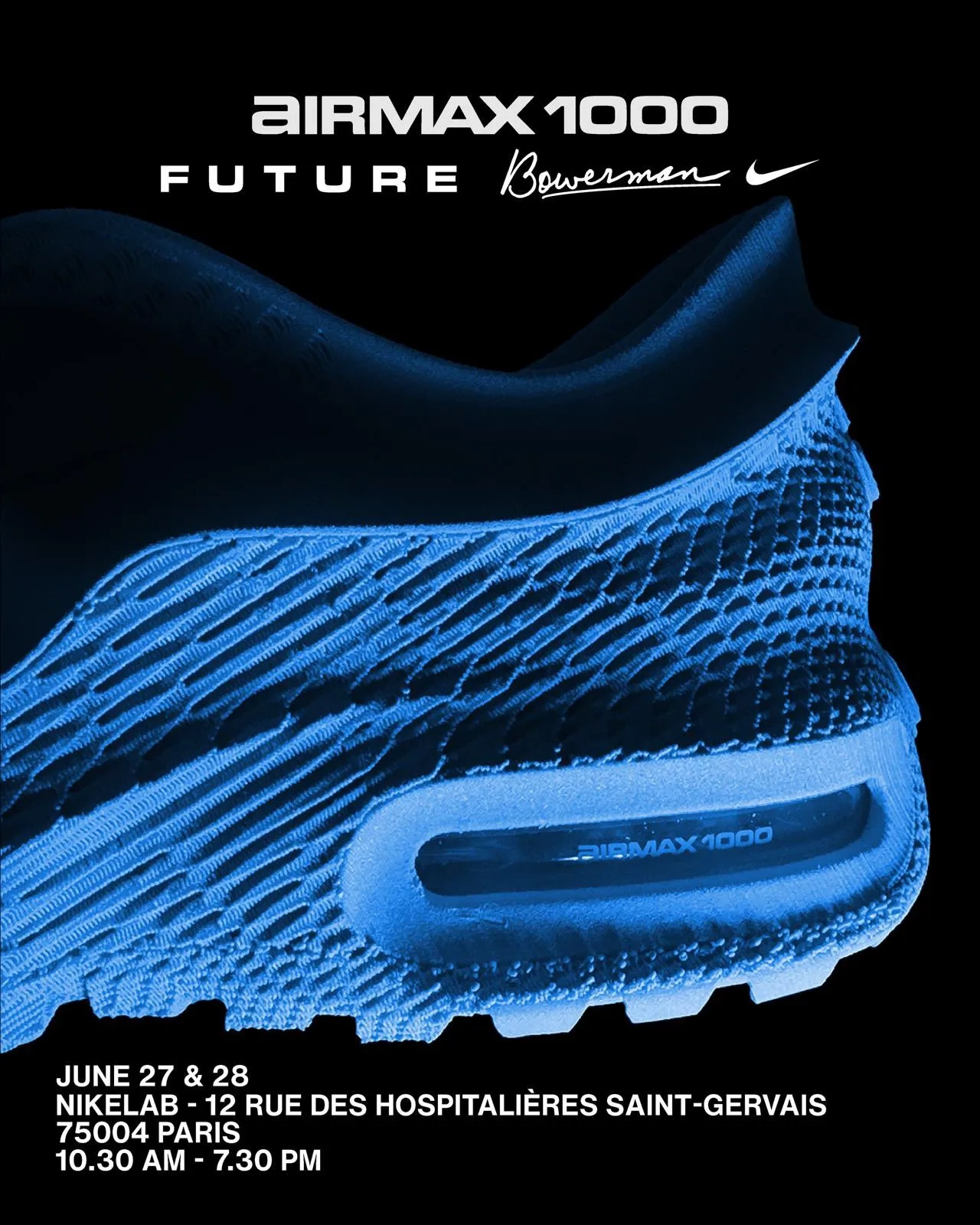 Nike Air Max 1000 Blue release Paris