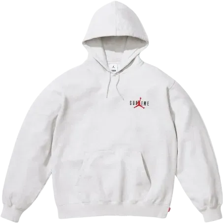 Supreme x Jordan Hoodie WHITE GREY