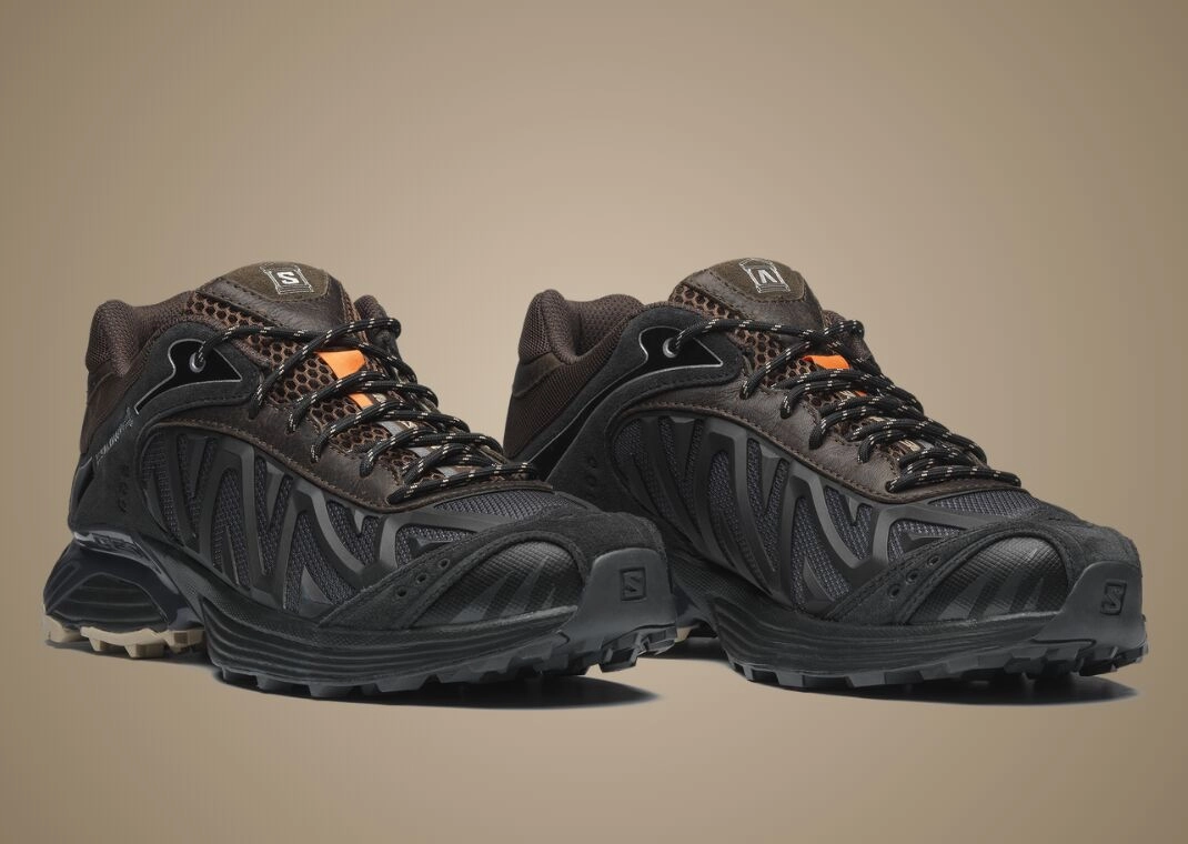 british streetwear brand aries links with salomon for xt whisper pack 1 marron vu trois quart