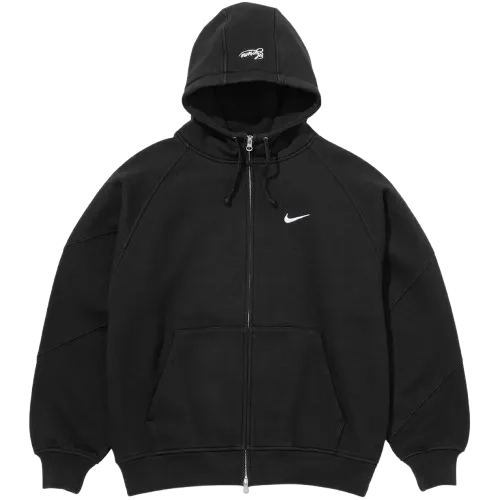 Supreme Nike Zip Up Hooded Sweatshirt Black image