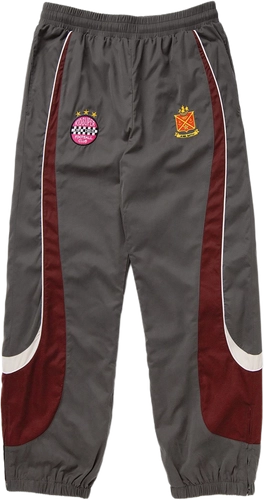 KidSuper Studios x Jameson Track Pants GREY BURGUNDY CREAM image