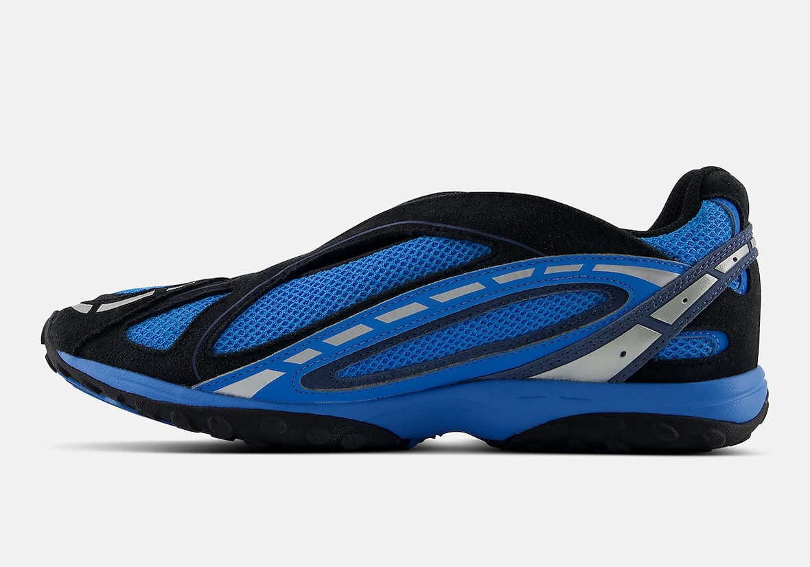 New Balance 204V Fan Blue profil, bandes réfléchissantes 3M