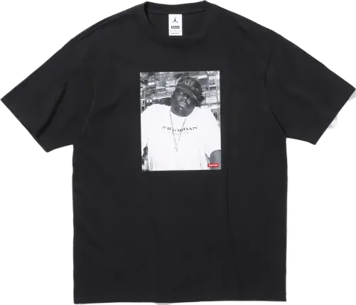 Supreme x Jordan T-Shirt BIGGIE BLACK