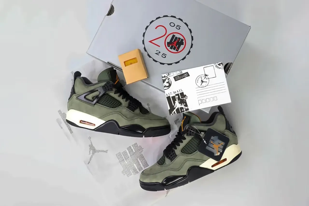 Undefeated Air Jordan 4 Deep Green IB1519-200
