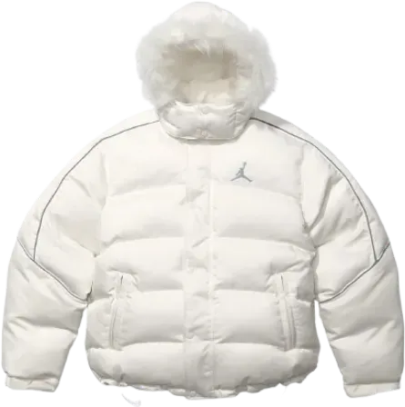 Supreme x Jordan Puffer Jacket WHITE