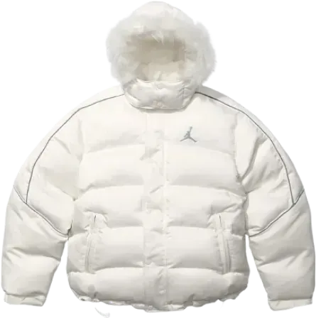 Image de Supreme Jordan Puffer Jacket White